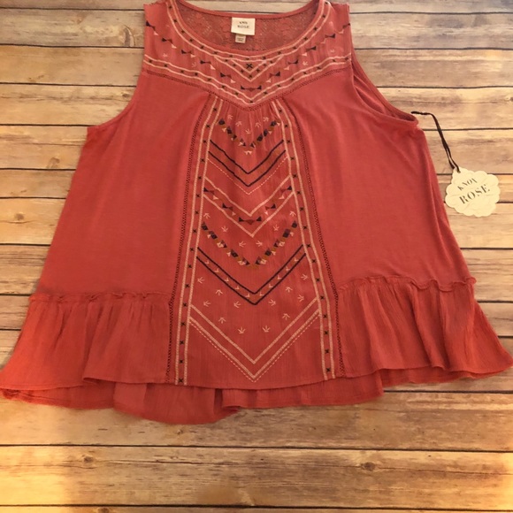 Knox Rose Tops - Knox Rose Sleeveless Top XL NWT